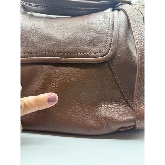 NWT Kooba Jonnie Leather Shopper Tote - Brown- Minor Flaws - Picture 5 of 14